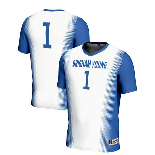 Gameday Greats 1 White Byu Cougars Lightweight Soccer Jersey - retro stitched jersey jersey for Gameday Greats fans
