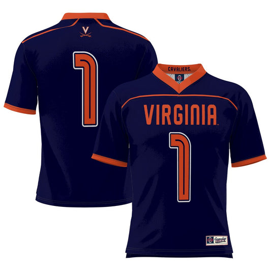 Gameday Greats Navy Virginia Cavaliers 1 Lightweight Lacrosse Jersey - retro stitched jersey jersey for Gameday Greats fans
