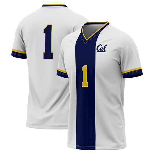 Gameday Greats 1 White Cal Bears Lightweight Soccer Fashion Jersey - retro stitched jersey jersey for Gameday Greats fans