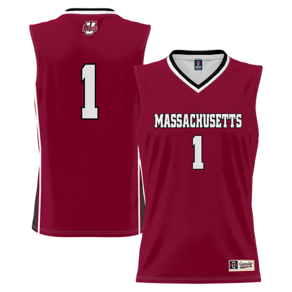 Gameday Greats 1 Maroon Umass Minutemen Lightweight Basketball Jersey - retro stitched basketball jersey for Gameday Greats fans