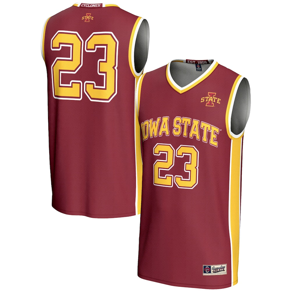Gameday Greats 23 Cardinal Iowa State Cyclones Lightweight Basketball Jersey - retro stitched basketball jersey for Gameday Greats fans