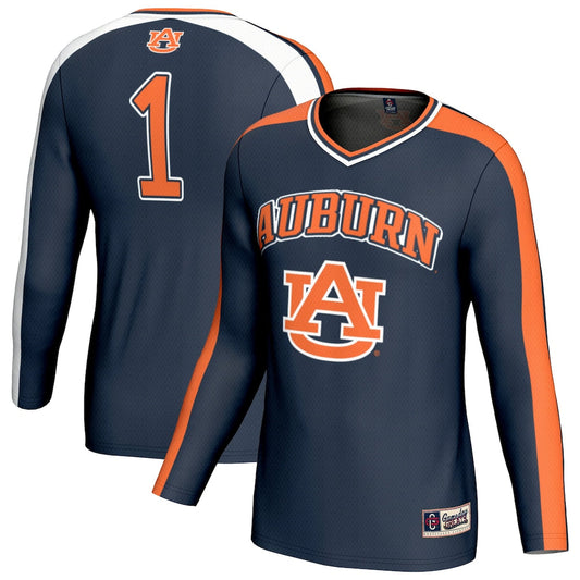 Gameday Greats 1 Navy Auburn Tigers Lightweight Volleyball Fashion Jersey - retro stitched jersey jersey for Gameday Greats fans