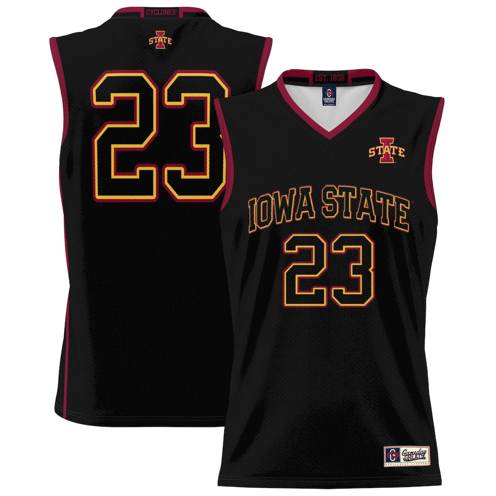 Gameday Greats 23 Black Iowa State Cyclones Lightweight Basketball Jersey - retro stitched basketball jersey for Gameday Greats fans