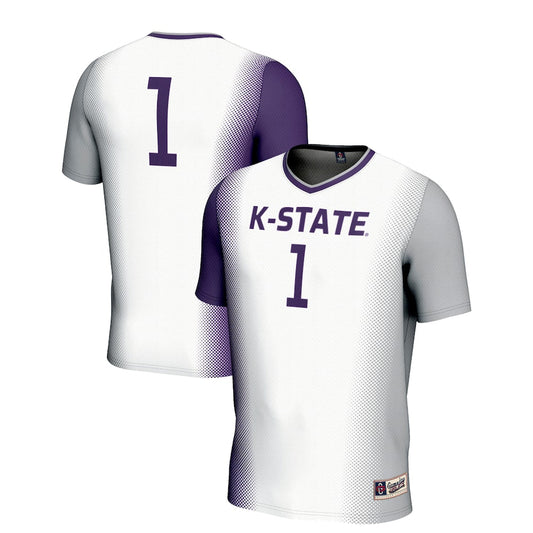 Gameday Greats 1 White Kansas State Wildcats Lightweight Soccer Jersey - retro stitched jersey jersey for Gameday Greats fans