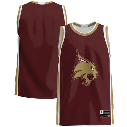 Gameday Greats Maroon Texas State Bobcats Lightweight Basketball Jersey - retro stitched basketball jersey for Gameday Greats fans