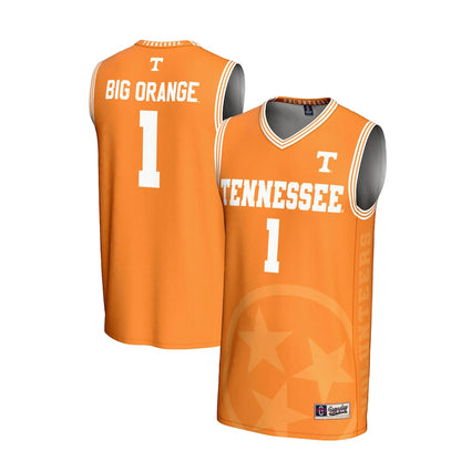 Gameday Greats 1 Tennessee Orange Tennessee Volunteers Lightweight Icon Print Basketball Jersey - retro stitched basketball jersey for Gameday Greats fans