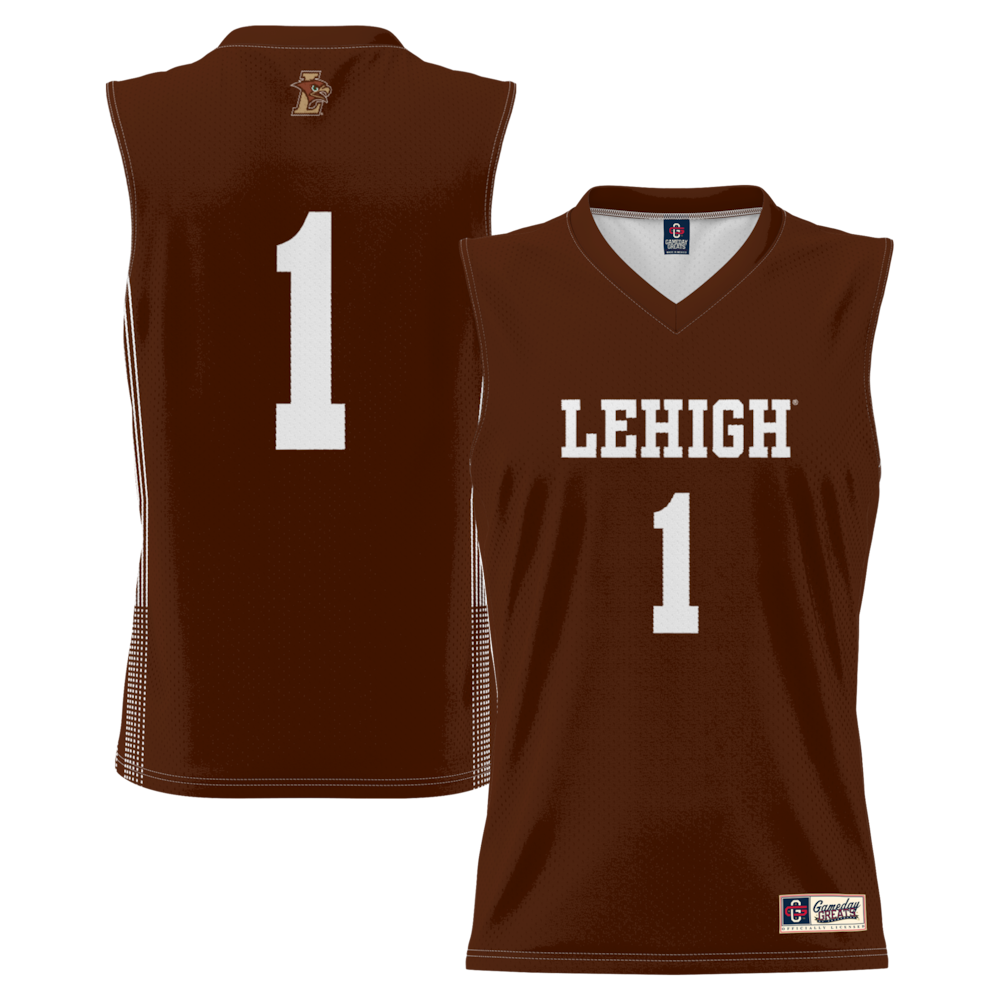 Gameday Greats 1 Brown Lehigh Mountain Hawks Lightweight Basketball Jersey - retro stitched basketball jersey for Gameday Greats fans