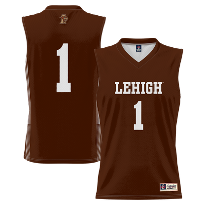 Gameday Greats 1 Brown Lehigh Mountain Hawks Lightweight Basketball Jersey - retro stitched basketball jersey for Gameday Greats fans