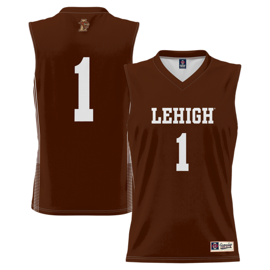 Gameday Greats 1 Brown Lehigh Mountain Hawks Lightweight Basketball Jersey - retro stitched basketball jersey for Gameday Greats fans