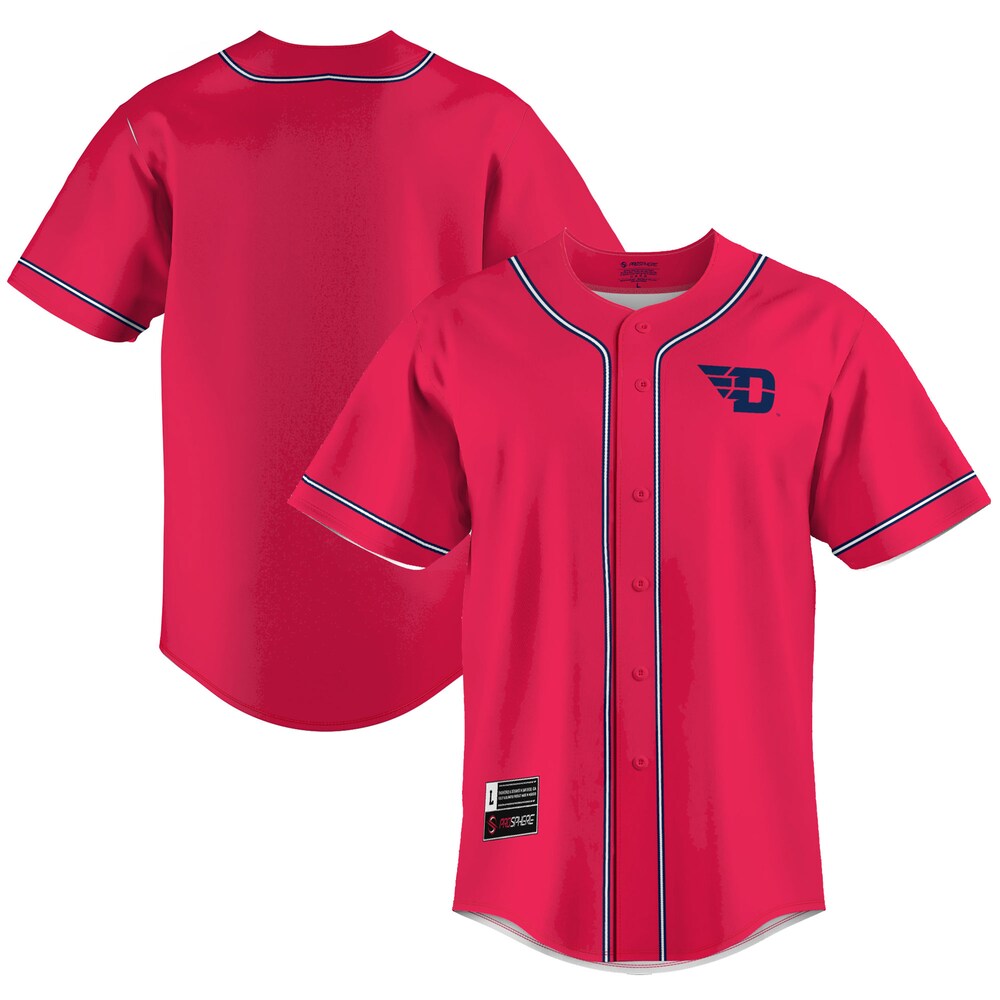 Gameday Greats Red Dayton Flyers Lightweight Baseball Jersey - retro stitched baseball jersey for Gameday Greats fans