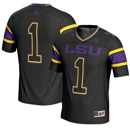 Gameday Greats 1 Black Lsu Tigers Endzone Football Jersey - retro stitched football jersey for Gameday Greats fans