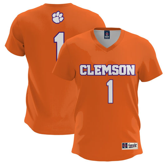 Gameday Greats 1 Orange Clemson Tigers Lightweight Lacrosse Jersey - retro stitched jersey jersey for Gameday Greats fans