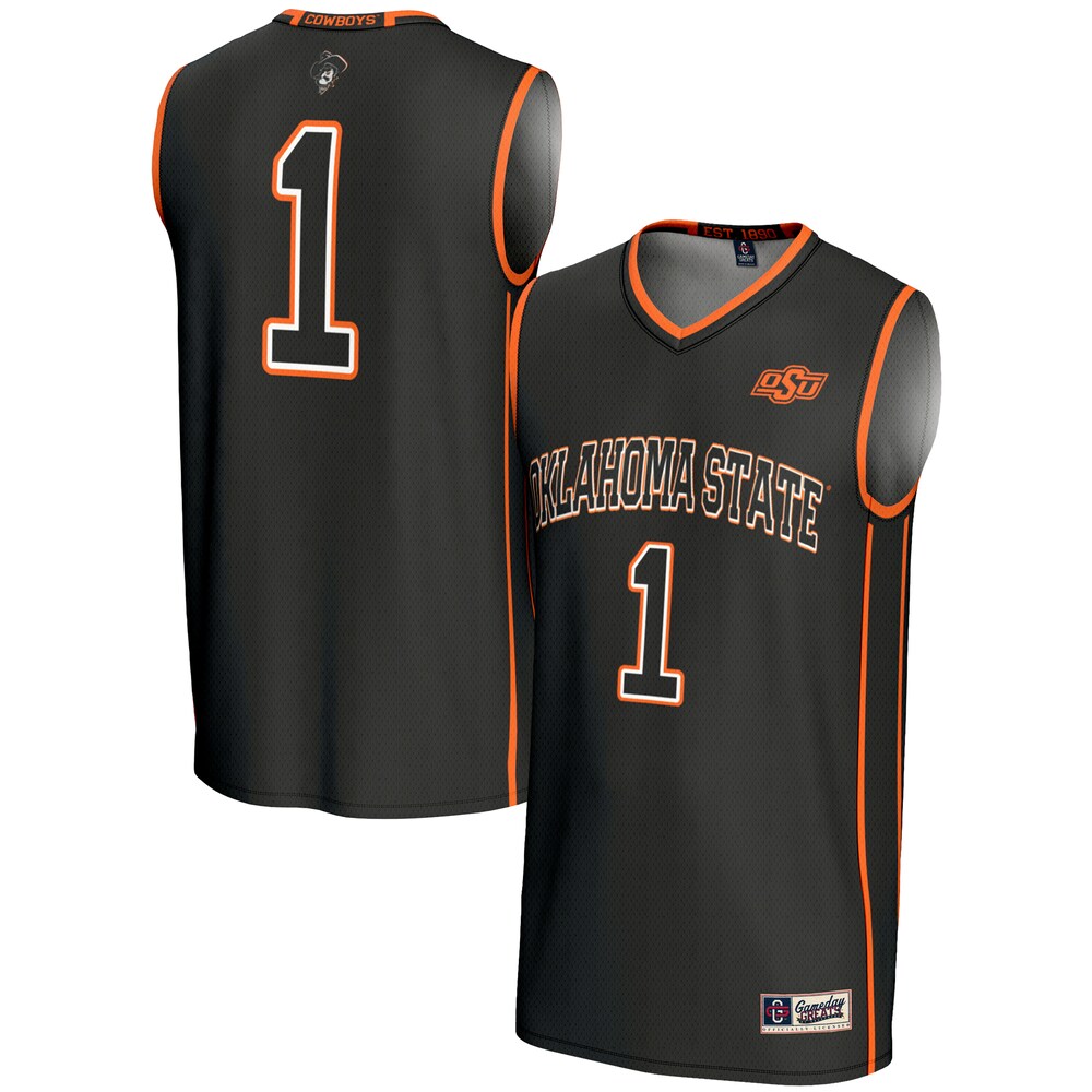Gameday Greats 1 Black Oklahoma State Cowboys Lightweight Basketball Jersey - retro stitched basketball jersey for Gameday Greats fans