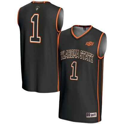 Gameday Greats 1 Black Oklahoma State Cowboys Lightweight Basketball Jersey - retro stitched basketball jersey for Gameday Greats fans