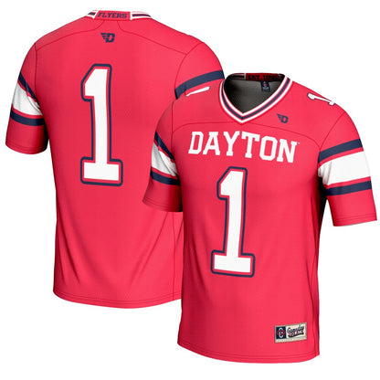 Gameday Greats 1 Red Dayton Flyers Endzone Football Jersey - retro stitched football jersey for Gameday Greats fans
