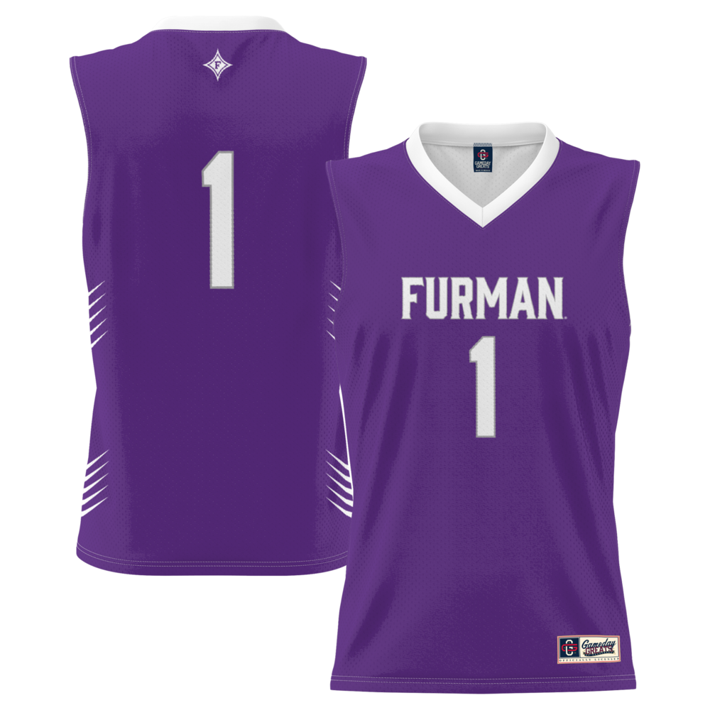 Gameday Greats 1 Purple Furman Paladins Lightweight Basketball Jersey - retro stitched basketball jersey for Gameday Greats fans
