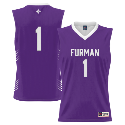 Gameday Greats 1 Purple Furman Paladins Lightweight Basketball Jersey - retro stitched basketball jersey for Gameday Greats fans