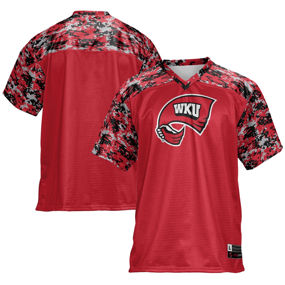 Gameday Greats Red Western Kentucky Hilltoppers Football Jersey - retro stitched football jersey for Gameday Greats fans
