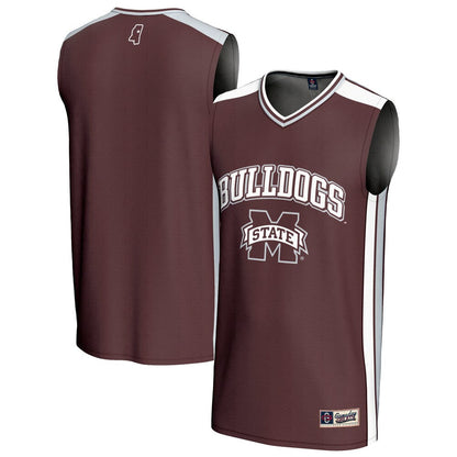 Gameday Greats Maroon Mississippi State Bulldogs Spirit Basketball Jersey - retro stitched basketball jersey for Gameday Greats fans