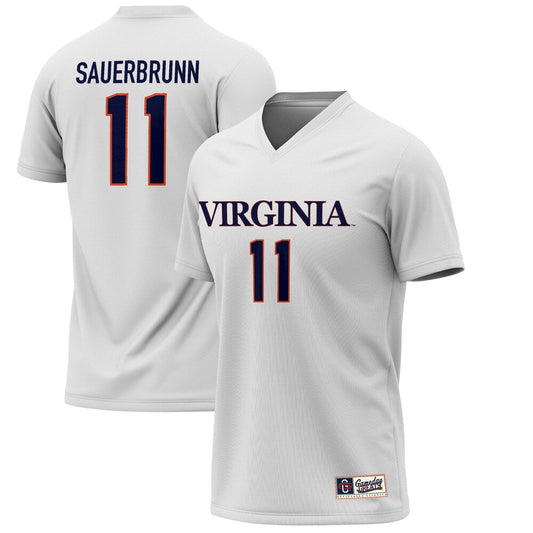 Gameday Greats Becky Sauerbrunn White Virginia Cavaliers Lightweight Alumni Soccer Jersey - retro stitched jersey jersey for Gameday Greats fans