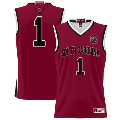 Gameday Greats 1 Garnet South Carolina Gamecocks Lightweight Basketball Fashion Jersey - retro stitched basketball jersey for Gameday Greats fans