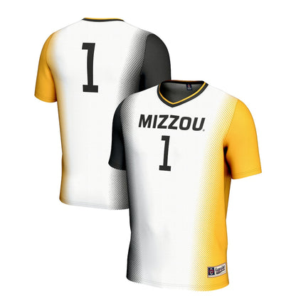 Gameday Greats 1 White Missouri Tigers Lightweight Soccer Jersey - retro stitched jersey jersey for Gameday Greats fans