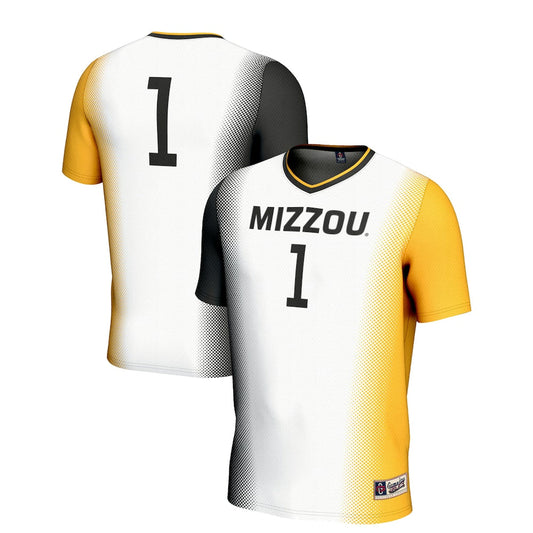 Gameday Greats 1 White Missouri Tigers Lightweight Soccer Jersey - retro stitched jersey jersey for Gameday Greats fans