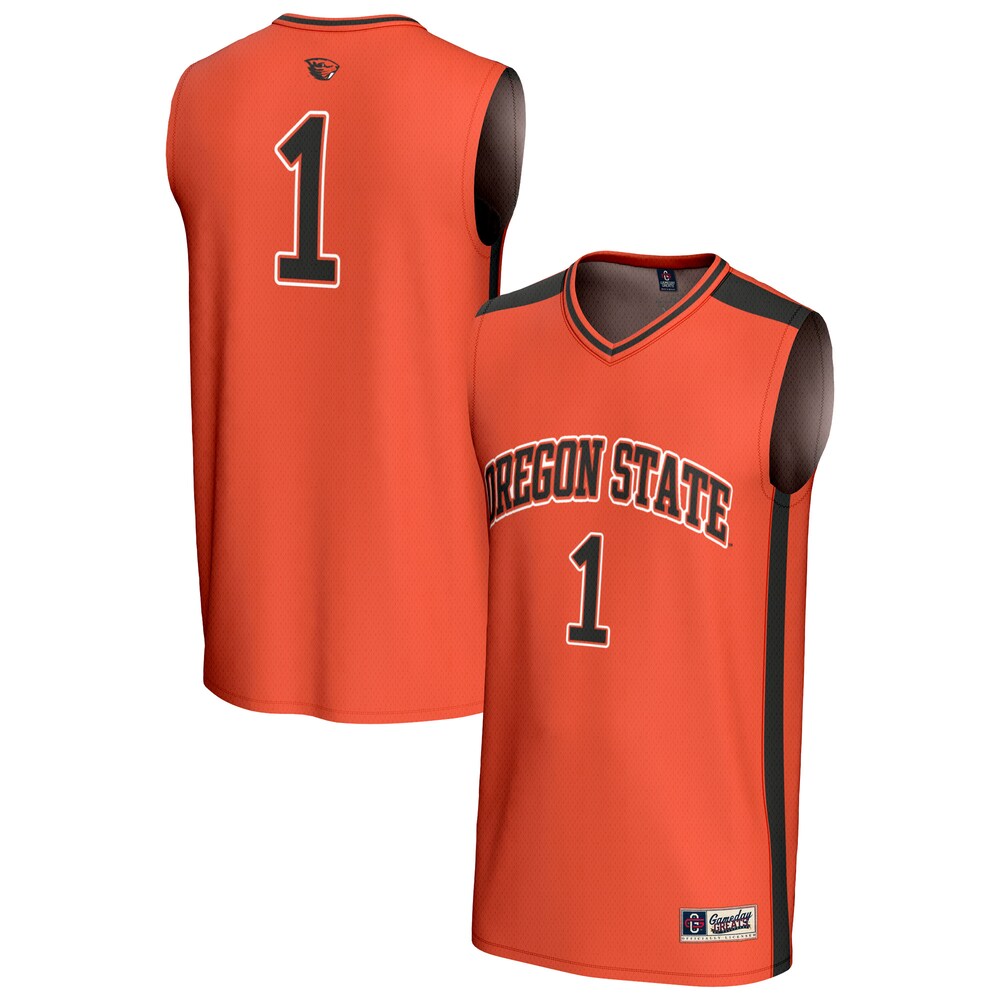 Gameday Greats 1 Orange Oregon State Beavers Lightweight Collegiate Basketball Fashion Jersey - retro stitched basketball jersey for Gameday Greats fans