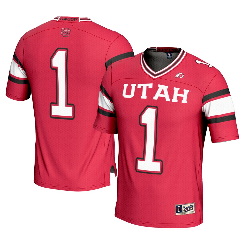 Gameday Greats 1 Red Utah Utes Football Jersey - retro stitched football jersey for Gameday Greats fans