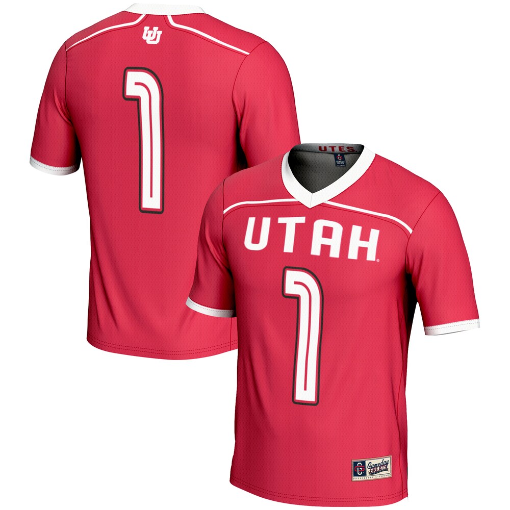 Gameday Greats Red Utah Utes 1 Lightweight Lacrosse Jersey - retro stitched jersey jersey for Gameday Greats fans