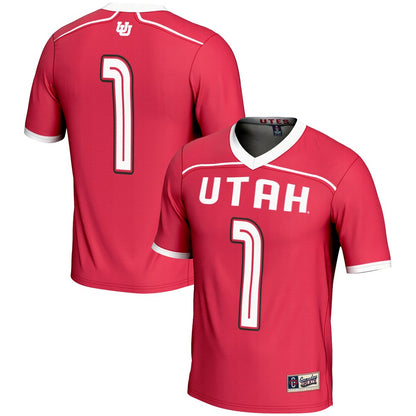Gameday Greats Red Utah Utes 1 Lightweight Lacrosse Jersey - retro stitched jersey jersey for Gameday Greats fans