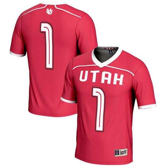 Gameday Greats Red Utah Utes 1 Lightweight Lacrosse Jersey - retro stitched jersey jersey for Gameday Greats fans