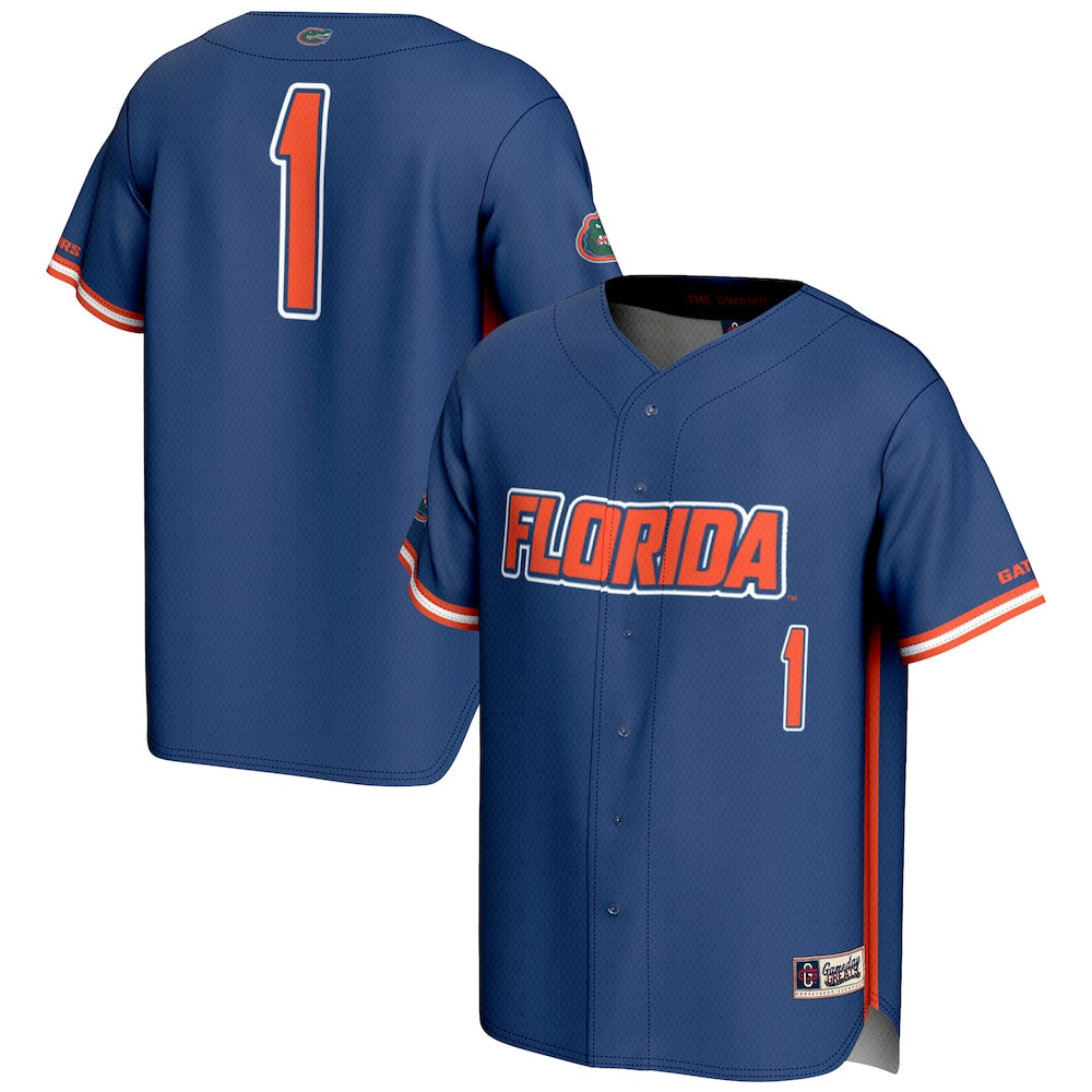 Gameday Greats 1 Royal Florida Gators Lightweight Baseball Jersey - retro stitched baseball jersey for Gameday Greats fans