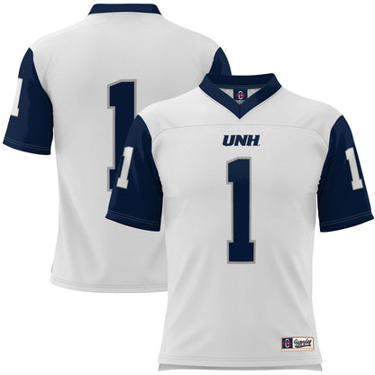 Gameday Greats 1 White New Hampshire Wildcats Football Jersey - retro stitched football jersey for Gameday Greats fans