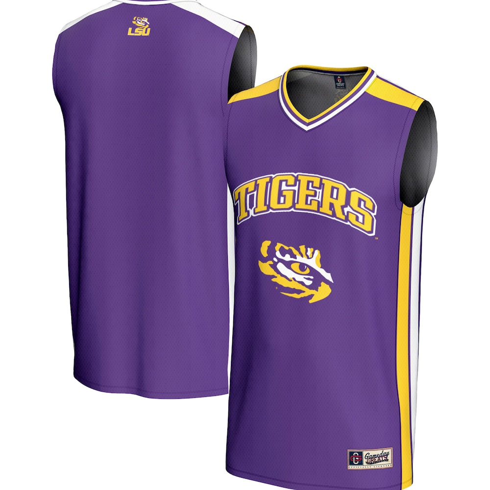 Gameday Greats Purple Lsu Tigers Spirit Basketball Jersey - retro stitched basketball jersey for Gameday Greats fans