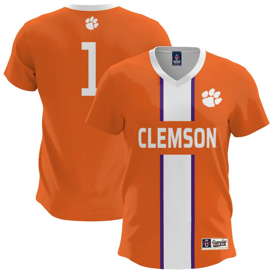 Gameday Greats Orange Clemson Tigers Lightweight Soccer Fashion Jersey - retro stitched jersey jersey for Gameday Greats fans