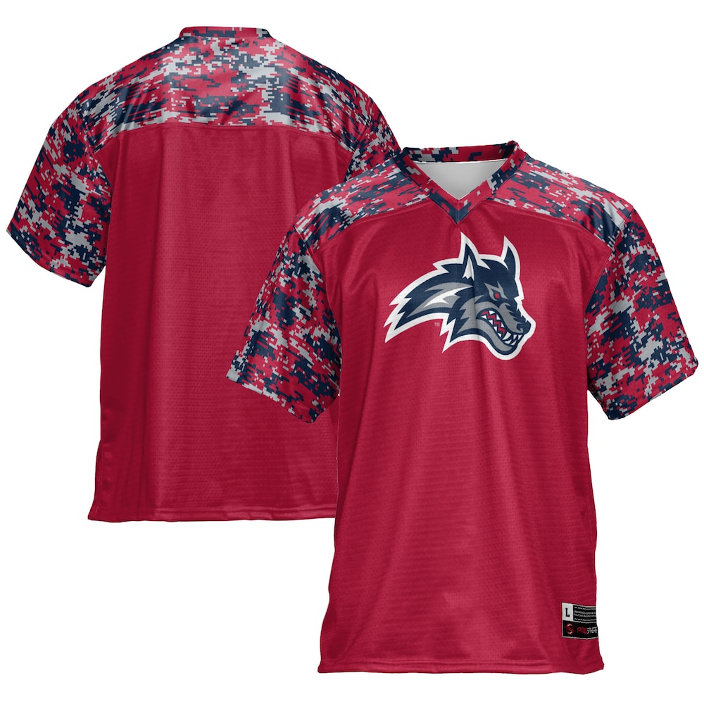 Gameday Greats Red Stony Brook Seawolves Football Jersey - retro stitched football jersey for Gameday Greats fans