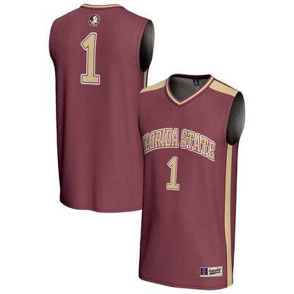 Gameday Greats 1 Garnet Florida State Seminoles Lightweight Collegiate Basketball Fashion Jersey - retro stitched basketball jersey for Gameday Greats fans