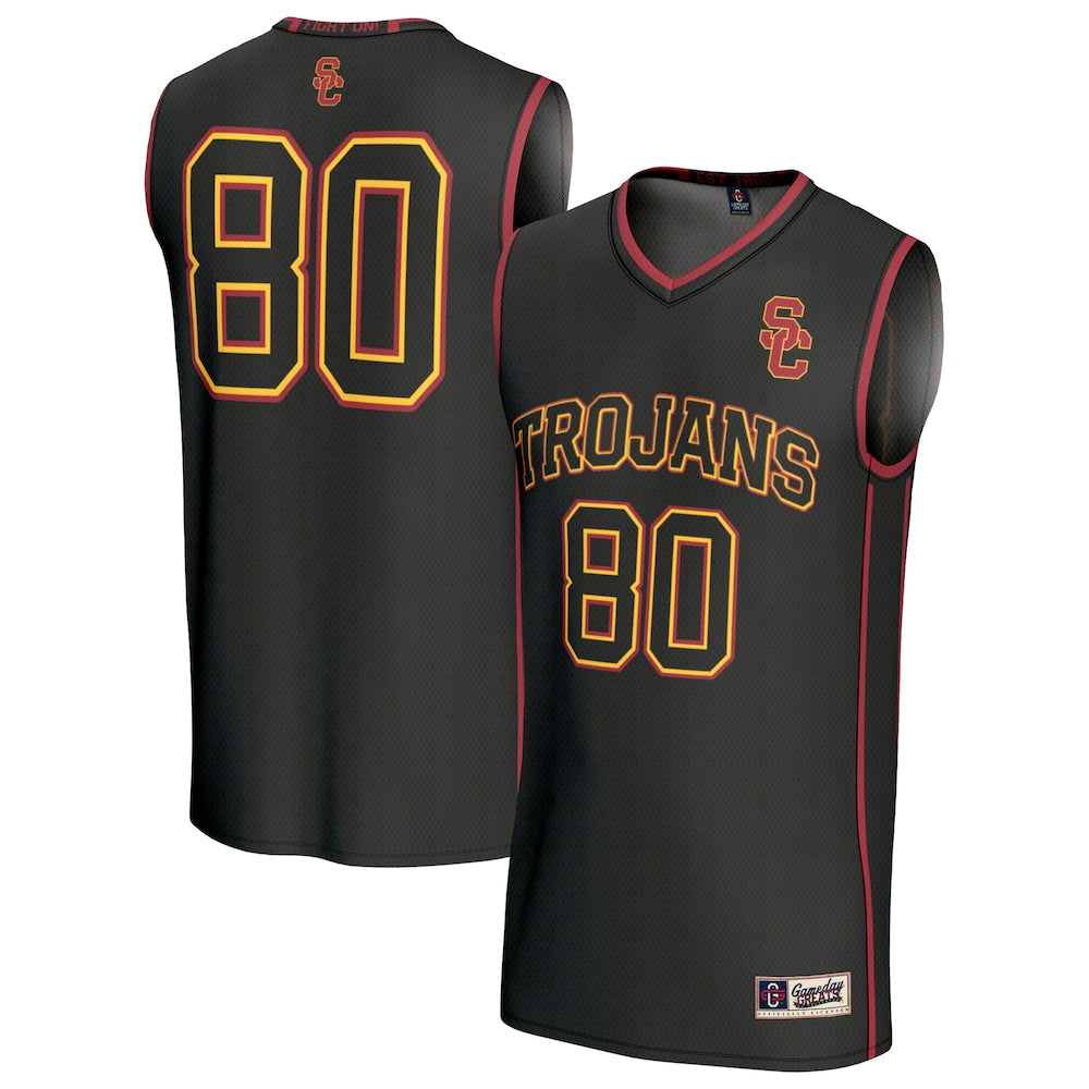 Gameday Greats 80 Black Usc Trojans Lightweight Basketball Fashion Jersey - retro stitched basketball jersey for Gameday Greats fans
