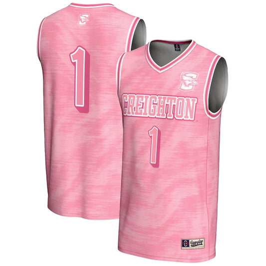 Gameday Greats 1 Pink Creighton Bluejays Lightweight Basketball Jersey - retro stitched basketball jersey for Gameday Greats fans