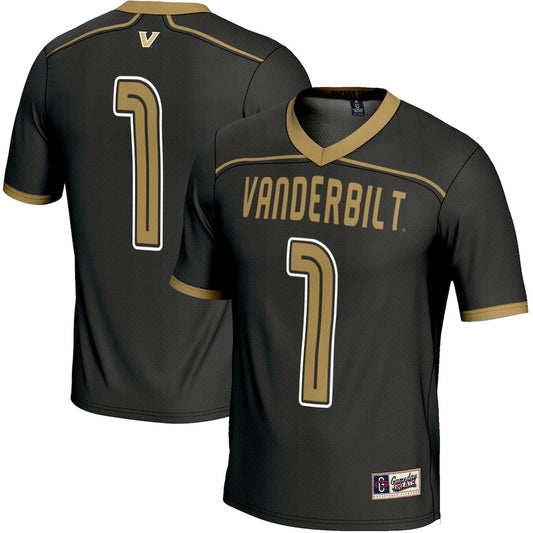 Gameday Greats 1 Black Vanderbilt Commodores Lightweight Lacrosse Jersey - retro stitched jersey jersey for Gameday Greats fans