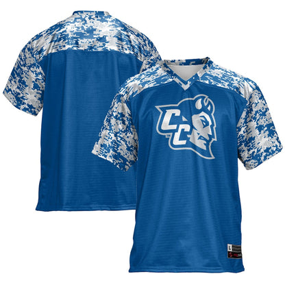 Gameday Greats Royal Central Connecticut State Blue Devils Football Jersey - retro stitched football jersey for Gameday Greats fans