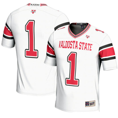 Gameday Greats 1 White Valdosta State Blazers Endzone Football Jersey - retro stitched football jersey for Gameday Greats fans