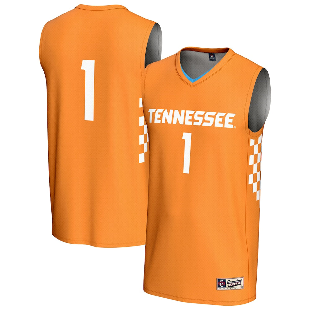 Gameday Greats 1 Tennessee Orange Tennessee Volunteers Lightweight Basketball Fashion Jersey - retro stitched basketball jersey for Gameday Greats fans