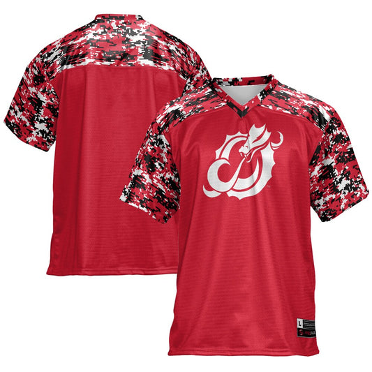 Gameday Greats Red Minnesota State Moorhead Dragons Football Jersey - retro stitched football jersey for Gameday Greats fans
