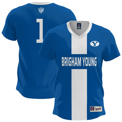 Gameday Greats Royal Byu Cougars Lightweight Soccer Fashion Jersey - retro stitched jersey jersey for Gameday Greats fans