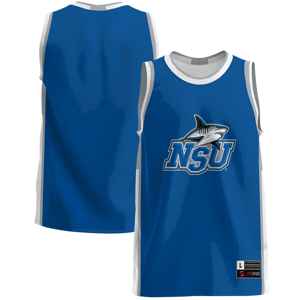 Gameday Greats Blue Nova Southeastern Sharks Lightweight Basketball Jersey - retro stitched basketball jersey for Gameday Greats fans