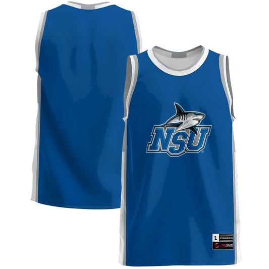 Gameday Greats Blue Nova Southeastern Sharks Lightweight Basketball Jersey - retro stitched basketball jersey for Gameday Greats fans