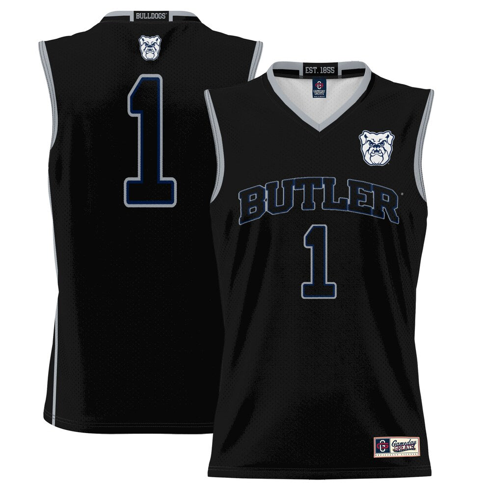 Gameday Greats 1 Black Butler Bulldogs Lightweight Basketball Jersey - retro stitched basketball jersey for Gameday Greats fans