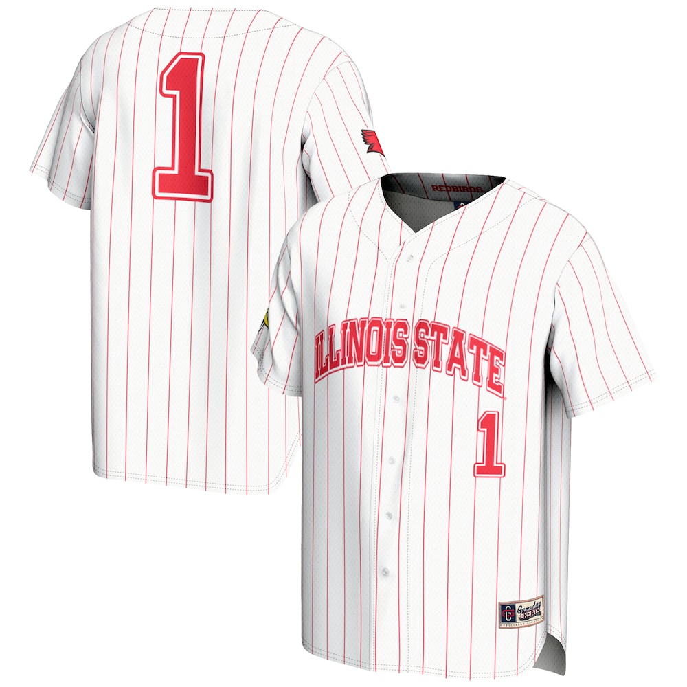 Gameday Greats 1 White Illinois State Redbirds Lightweight Baseball Jersey - retro stitched baseball jersey for Gameday Greats fans